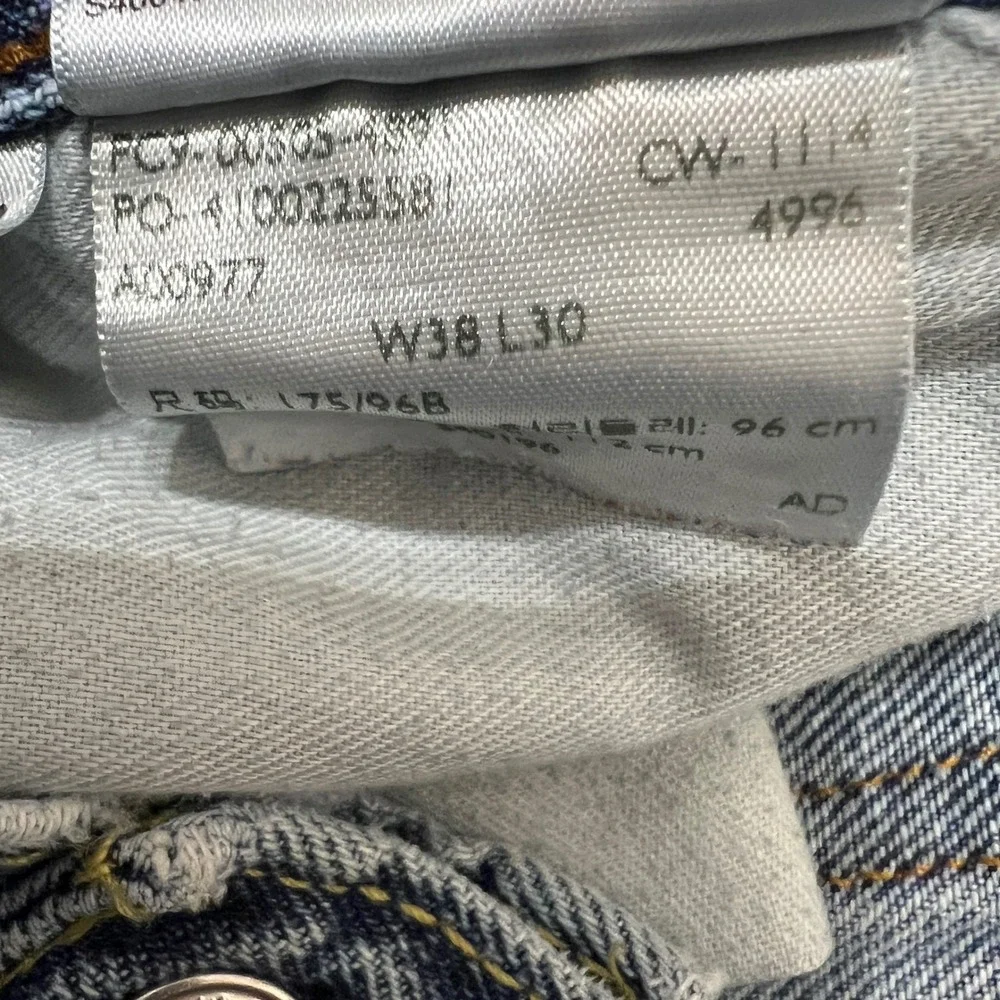 Levi's 505 Regular Fit Jeans Mens W38 L30 Blue Denim Classic Casual Vintage 90's